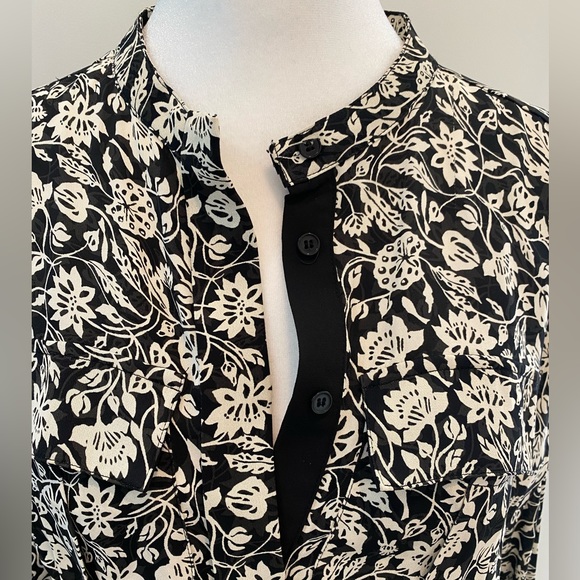 NWOT REISS Micah Printed Long-Sleeve Midi  Dress - Picture 9 of 15